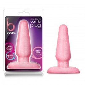 Розовая анальная пробка B Yours Medium Cosmic Plug - 11,4 см.