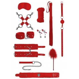 Красный игровой набор БДСМ Intermediate Bondage Kit