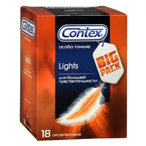 Особо тонкие презервативы Contex Lights - 18 шт.